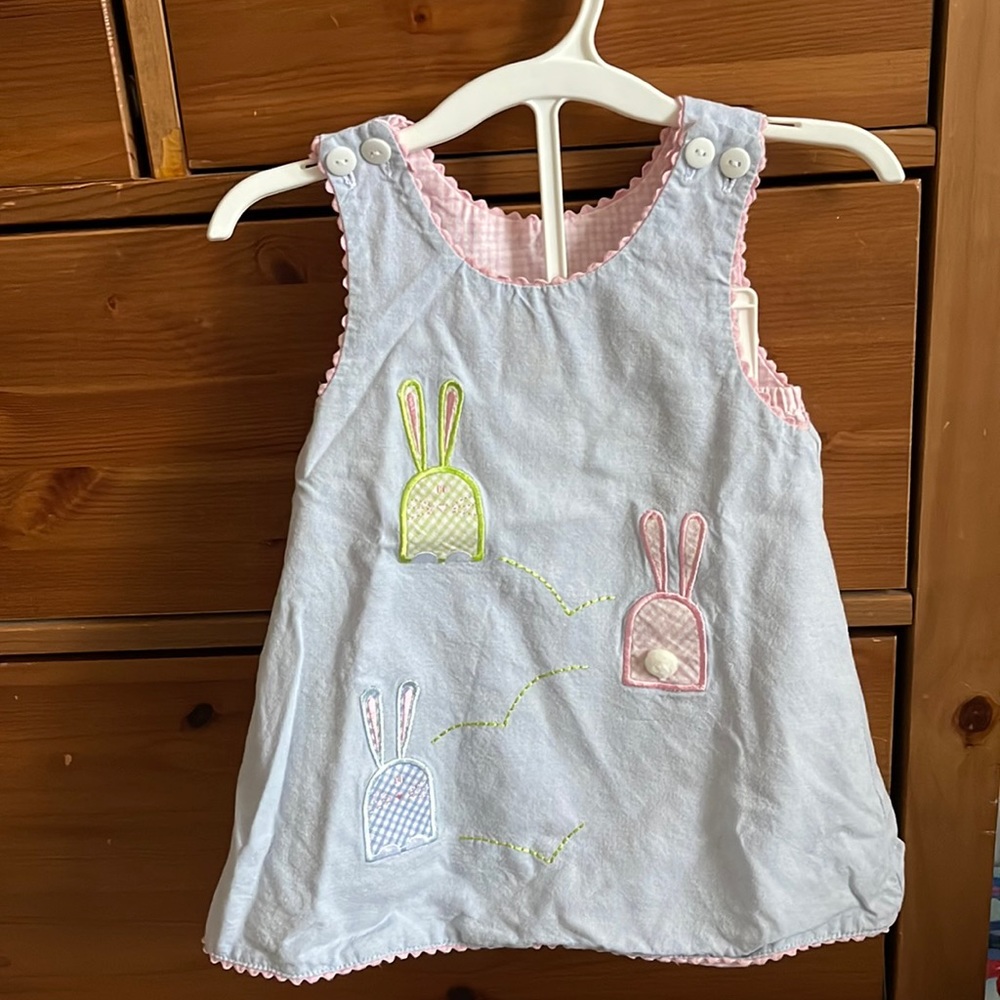 Easter Bunny Reversible Dress with Bloomers